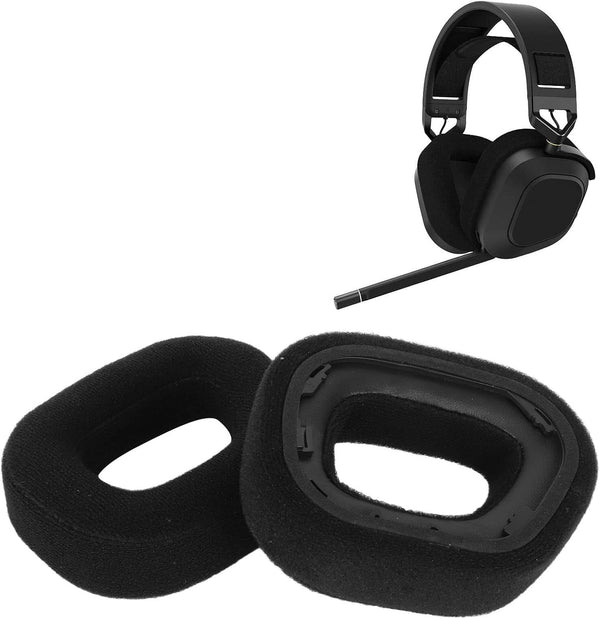 Replacement Earpads for Corsair HS80 RGB Headset, Noise Blocking Headphone Earpads, High Density Memory Foam Soft