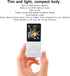 Zopsc MP3 MP4 8GB 64GB 30 Player, Memory Expandable, Hour Playback Lossless Sound, Lightweight Portable White