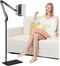 SAMHOUSING Tablet Floor Stand with 6LB Weight, Overhead Bed phone Stand Angle Height