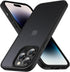 iPhone 15 Pro Case, Shockproof Military Grade Protection, Slim Translucent Hard Back, Frosted Black, 6.1''
