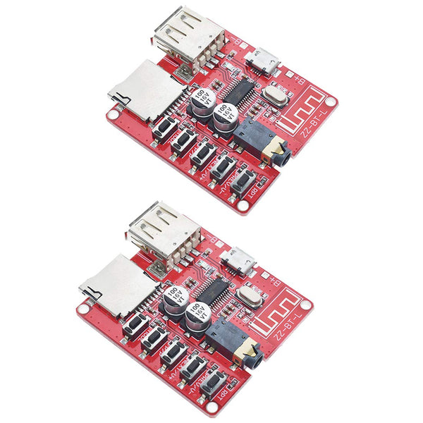 HiLetgo 2pcs MP3 Bluetooth Decoder Board, Lossless Car Speaker Audio Amplifier Board, Modified Bluetooth 4.1 Circuit