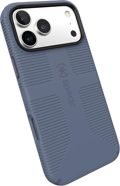 Speck 17 CANDYSHELL Grip +MS Case for iPhone Pro Max - Mystery Blue/Faded Denim | Slim Protective Grip | Drop