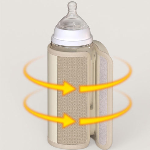 LICAEVEY Milk Bottle Warmer, Portable USB Cordless Constant Temperature Milk Bottle Warm Insulation Cover with Smart