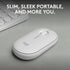 Logitech 2 M350s Pebble Mouse Slim Bluetooth Wireless Mouse, Portable, Lightweight, Customizable Button, Quiet Clicks