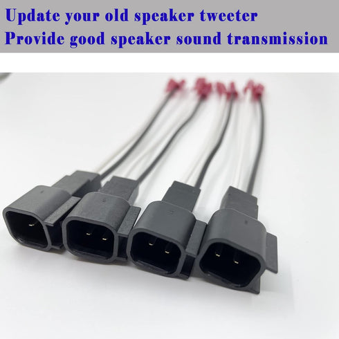 4 Pack 72-5600 Speaker Harness Replacement for Ford Speaker Wire Harness Adapter for Ford F150 F250 Escape Mustang