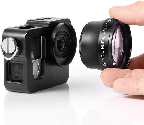 Telephoto Lens with Lens Case, 37mm 2X Conversion Lens for Any Camera with 37mm Lens Thread