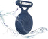 Waterproof AirTag Holder Case with Brooch Pin - Hidden Cover for Kids, Full Protective Anti-Lost GPS Tracker (Blue)