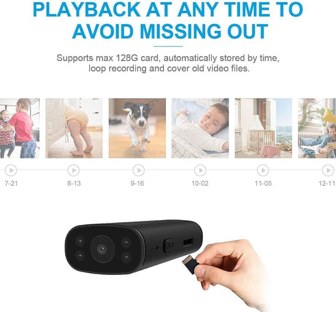 Hidden Security Cameras HUOMU Mini Spy Cam, 1080P HD Wireless WiFi Indoor Outdoor Surveillance