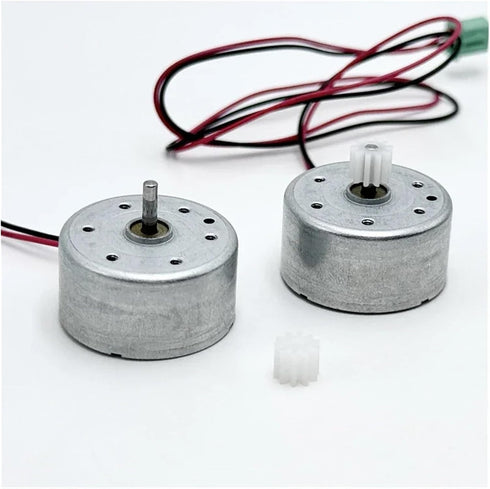 YXX7XY 1PC RF-300CA-1D390 1.5V-6V 3V 3700RPM Small Metal Brush Solar Motor DC with Plastic Gear for CD/DVD Player Fan