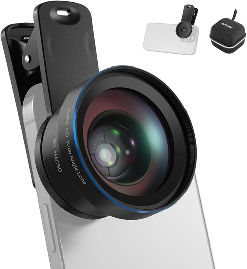 NEEWER Basics 2 in 1 Phone Camera Lens Accessories Kit, HD 0.45x Wide