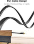 8 100FT, 40Gbps 2000Mhz RJ45 PS5/4/3, Senetem Cat Ethernet Cable High Speed Flat Internet Network Patch Cord, Shielded