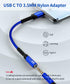 JSAUX 2-Pack USB Type C to 3.5mm Female Headphone Jack Adapter, USB C to Aux Audio Dongle Cable