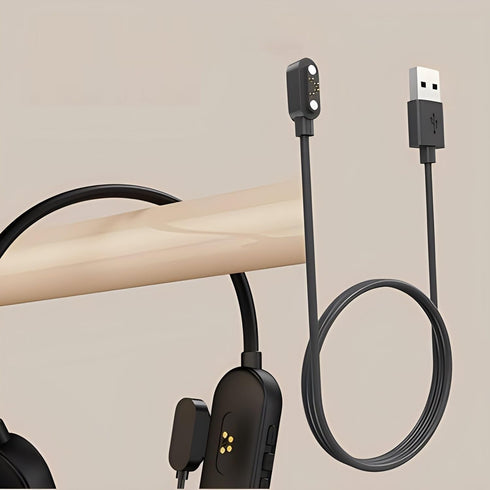 Replaceable Magnetic Charging Cable for Wireless Bluetooth Air Bone Conduction Headphones - Trapezoidal 4pin Connector.