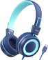 Kids Headphones, Upgrade USB Type C Kids Headphones for School, 94dB Volume Limit Wired On-Ear Headset for