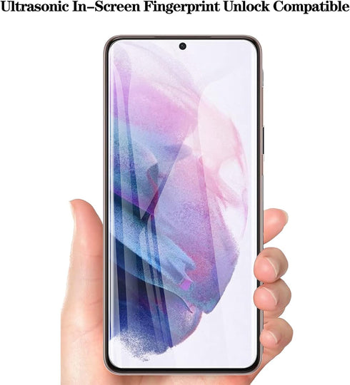 LYWHL 2 Pack Privacy Screen Protector for Samsung Galaxy S21 Plus, Anti-Spy Full Adhesive Flexible Film