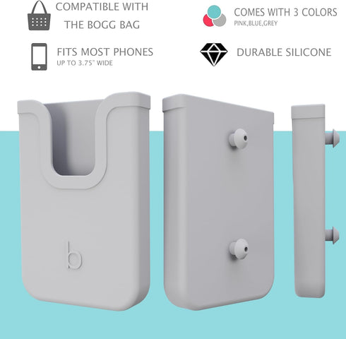 Silicone Phone Holder Compatible with Bogg Bag, Soft Silicone Charm Insert Accessories for Bogg Beach Bags, Generic &