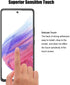 (3+3) For Samsung Galaxy A53 5G, 3 Pack Tempered Glass Screen Protector + 3 Pack Camera Lens Protector