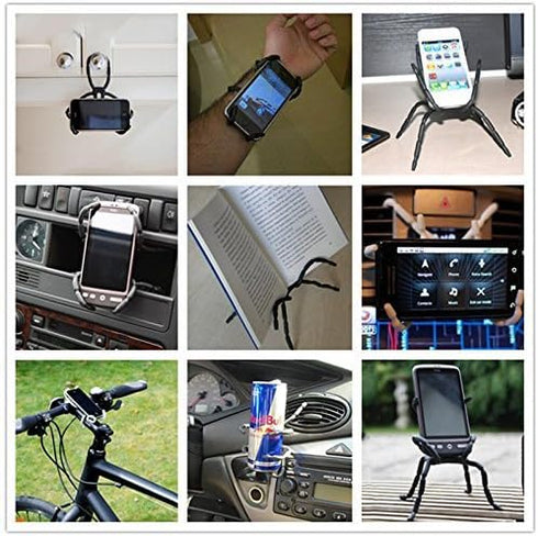 Multi-Function Portable Spider Flexible Grip Holder for Smartphones and Tablets