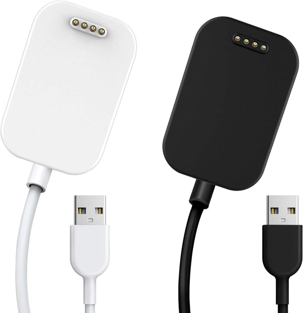 2 Pack Charger for Gizmo Watch3/2/1, GEORDGY Replacement USB Charging Cable Dock, 3.3Ft, Black/White