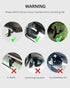 Phone Holder Car, Rear View Mirror Phone Holder - Aluminum Alloy Mount, Multi-Angle Adjustment Compatible with 4-7 Inch