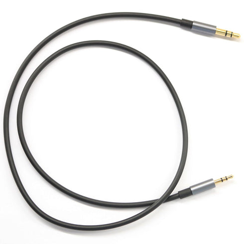 Black 3ft Gold Plated Design 3.5mm Male to 2.5mm Male Car Auxiliary Audio Cable for Apple, Android, Tablet