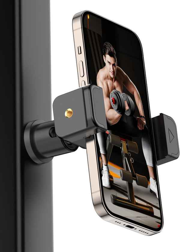 Amxellenware Gym Magnetic Phone Holder, 360Adjustable, Portable Magnetic Phone Holder Mount for Gym,