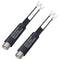 Goupchn Matching Transformer 2 Pack, Nickel Plated 75 Ohm to 300 Ohm UHF/VHF/FM Converter Adapter with F Type Female