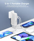 QiSa 16000mAh 30W QC4.0 Portable Charger, Power Bank, Power Bank Built-in AC Wall Plug and Cables, PD and Fast Charger