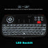Rii (Upgrade) i4 Mini Bluetooth Keyboard: Blacklit Portable Wireless Keyboard with Touchpad for Smartphones and PC