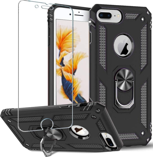 Folmeikat Compatible with iPhone 8 Plus, iPhone 7 Plus, iPhone 6s Plus/6 Plus Case - Screen Protector 360 Degree