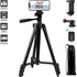 LINKCOOL 42 inches Phone Tripod, Portable Adjustable Cell Phone Tripod Stand with Phone Mount & Wireless Control Remote