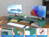 Dual Monitor Stand for Desk, Metal Computer Stand, Desk Shelf Riser,Desktop Organizer for Home and Office Use (Green)