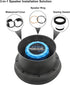 RECOIL SPB65 Foldable Silicone 6.5” Car Speaker Baffle Kits with Egg Crate Foam for Sound Quality Improvement and Speaker Protection One Pair