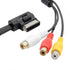 cablecc AMI MMI to 3 RCA Audio Video Cable, Female DVD Video and Audio Input for Audi A1 A7 A8 VW