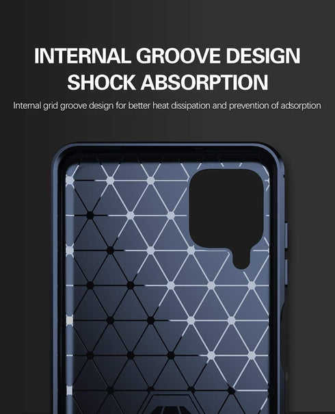 yuanming Galaxy A12 Case with HD Screen Protector, Shock-Absorption Flexible TPU Bumper Cove for Samsung Galaxy A12