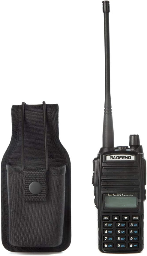 LUITON Radio Holder Holster for Baofeng, Nylon Pouch for Walkie Talkies, Motorola Kenwood Icom (1 Pack)