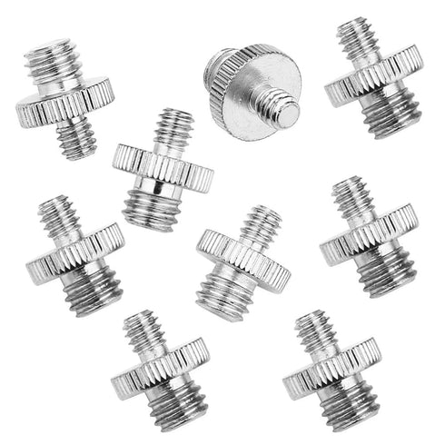 ThtRht 6 Pack 1/4 inch 3/8 inch 3/8'' 1/4''-20 Camera Tripod Adapter to Light Stand Adapter to Tripod Screws Adapter