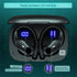T59 Bluetooth Headphones, Wireless Earbuds with 72hrs Playtime, Charging Case, Digital Display, Sports Ear Buds, Black