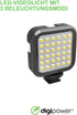 DigiPower Follow ME #GoViral Vlogging Kit for Cameras & Phones, with Microphone, 36 LED Light, Smartphone Grip,
