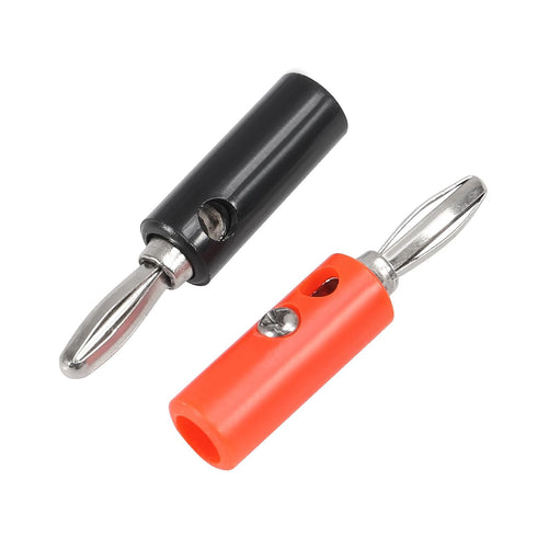 20pcs 4mm Banana Plug Audio Speaker Cable Connectors, Male Connectors for 12 AWG to 20 AWG Wires, 10pcs Red + 10pcs