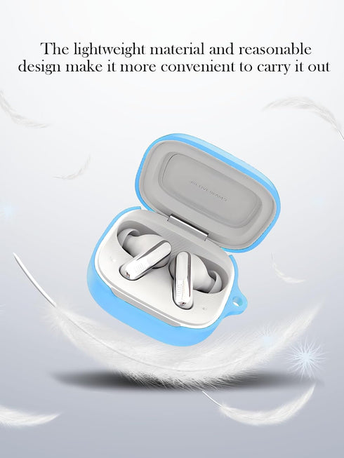 Silicone Case Compatible with Live Beam 3 - 2 Pack Screen Protector, Keychain, Cleaning Kit, Lanyard, SkyBlue