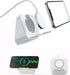 Phone Wall Mount for Magsafe Charger, Bedside Holder Compatible with Magsafe Accessories for iPhone 12/13 (White)