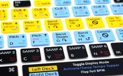 Serato Scratch Live Keyboard Cover, US Layout for Air 13 Inch A1466 A1369 and MacBook Pro 13/15 Inch