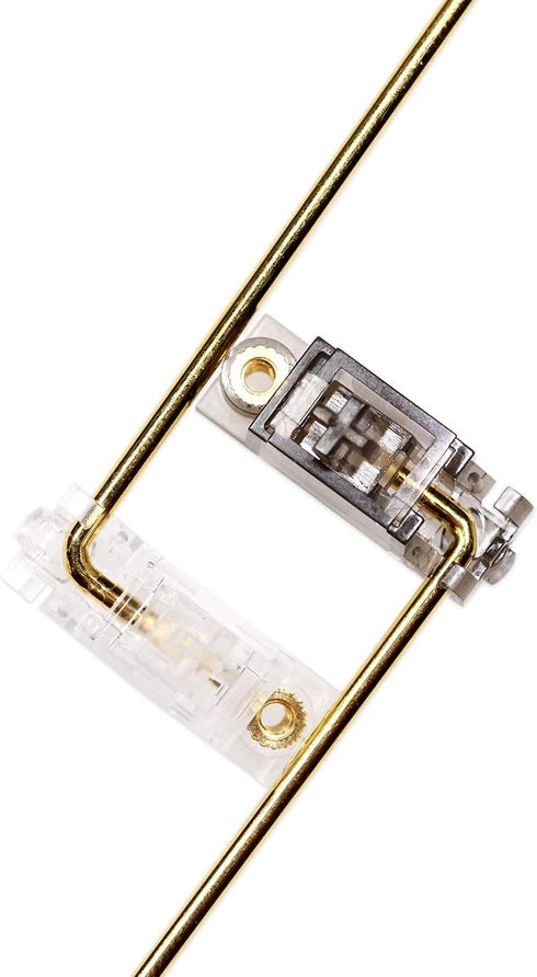 KPREPUBLIC Everglide V3 Transparent Gold Plated PCB Screw-in Stabilizer for Custom Mechanical Keyboard, Transparent