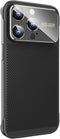 Losin Heat Dissipation Phone Case for iPhone 14 Pro Max, Slim Borderless Shockproof Cover with Window Glass Camera Lens