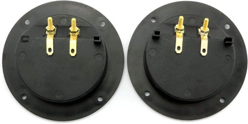 2PCS 4-Inch Round Screw-in Speaker Box Terminal Cup Binding Post for Car/Home Audio