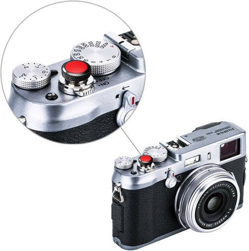 JJC Camera Soft Release Button, Shutter Button for Fuji Fujifilm X-T5 X-T4 X-T3 X-T30 X-T30 II X-T20 and More