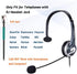 Callez Wired Telephone Headset Mono, Call Center RJ9 Phone Headset with Noise Canceling Mic Compatible with ShoreTel 480 Plantronics T10 Polycom Zultys Toshiba NEC DT300 Landline Deskphones (C300A2)