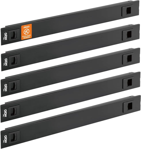Tecmojo 5 Pack 1U Rack Blank Panel, Cold Rolled Steel Rack Panel, Rack