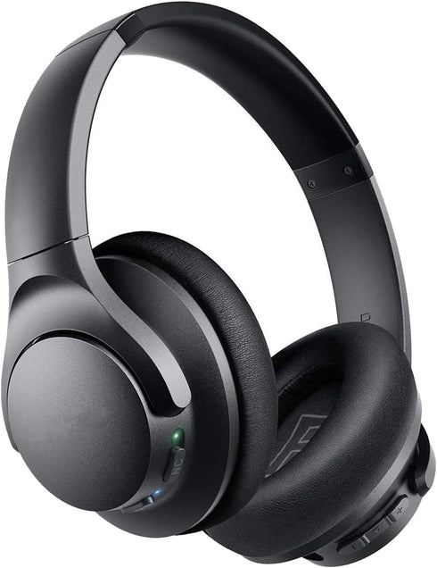 Replacement Ear Pads for Anker Soundcore Life Q20/Q20BT/Q20+ Headphones, Soft Memory Foam and Protein Leather (Black)